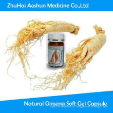 Cápsula de gel macio natural do ginseng